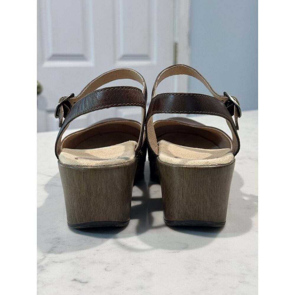 Dansko Sam Brown Teak Mary Jane Ankle Strap Clog Women's US 11 EU 42 - Picture 4 of 7